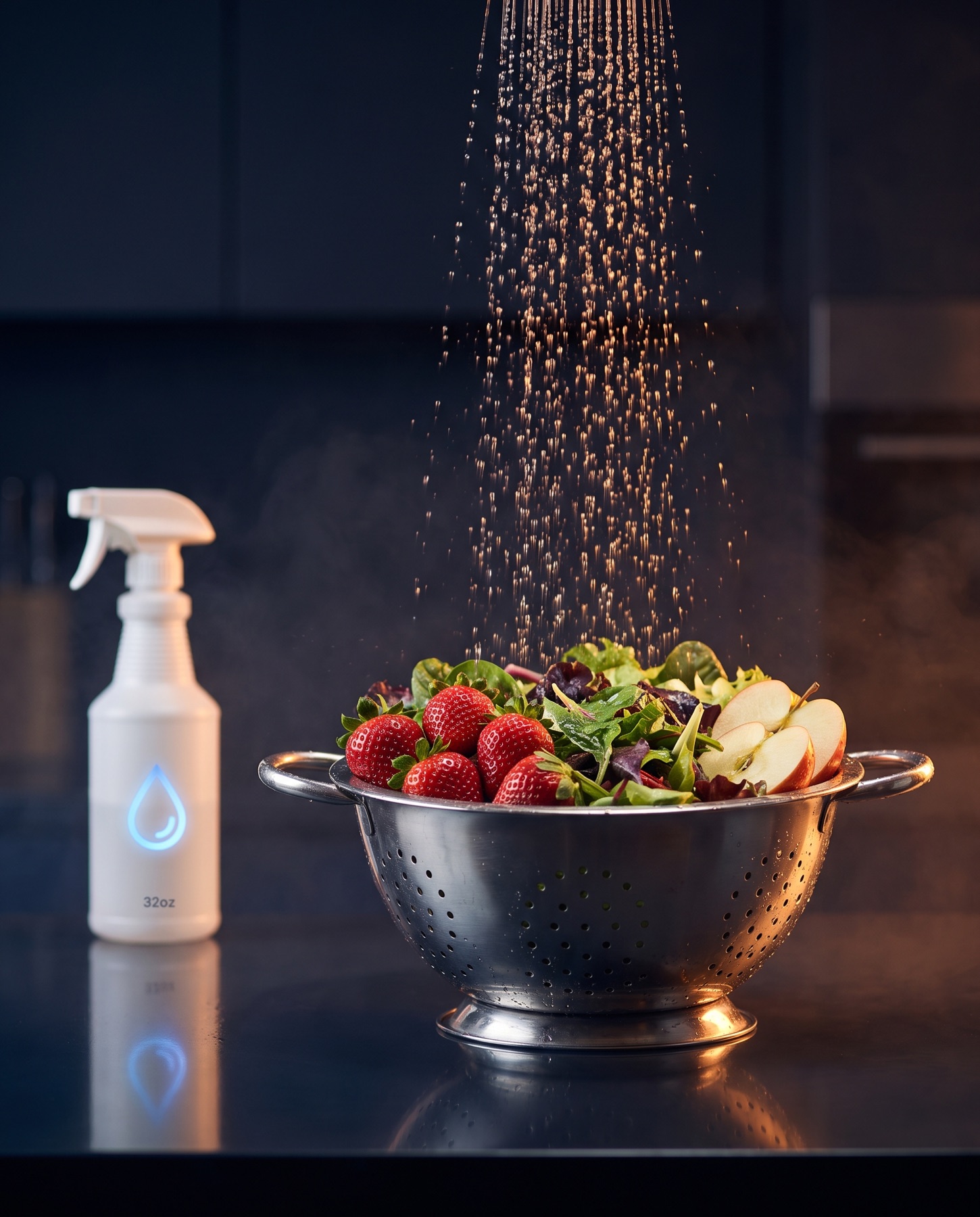 Produce being washed with HyON Produce Wash