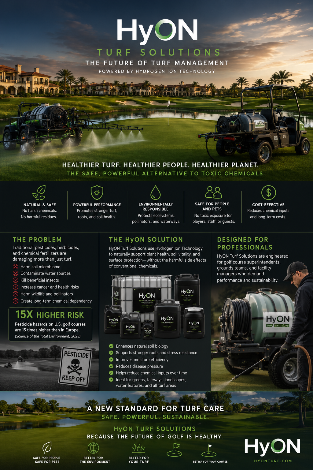 HyON Turf Solutions product sheet